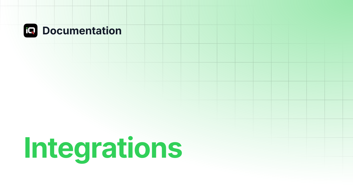Integrations | Documentation